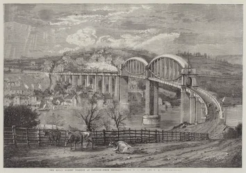 Das Royal Albert Viadukt in Saltash